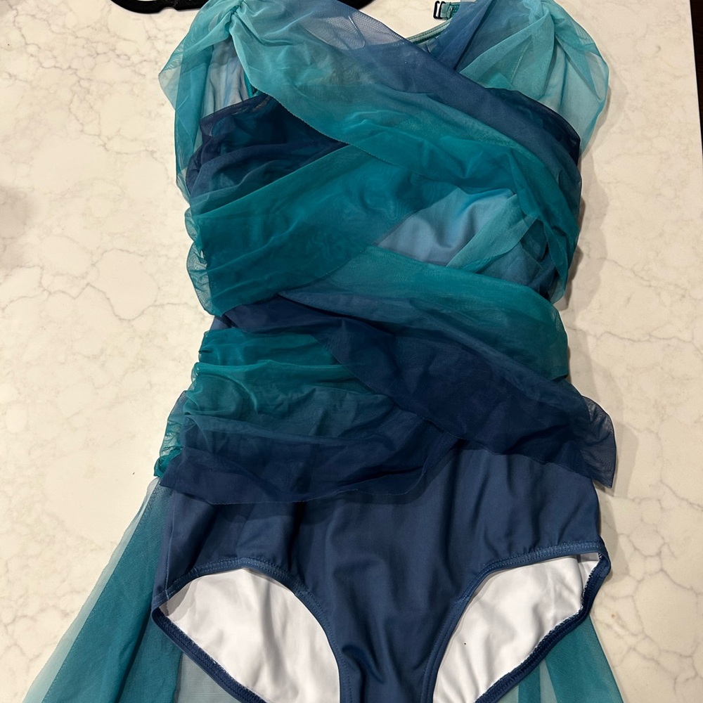 Dance costume in Blue and Teal
